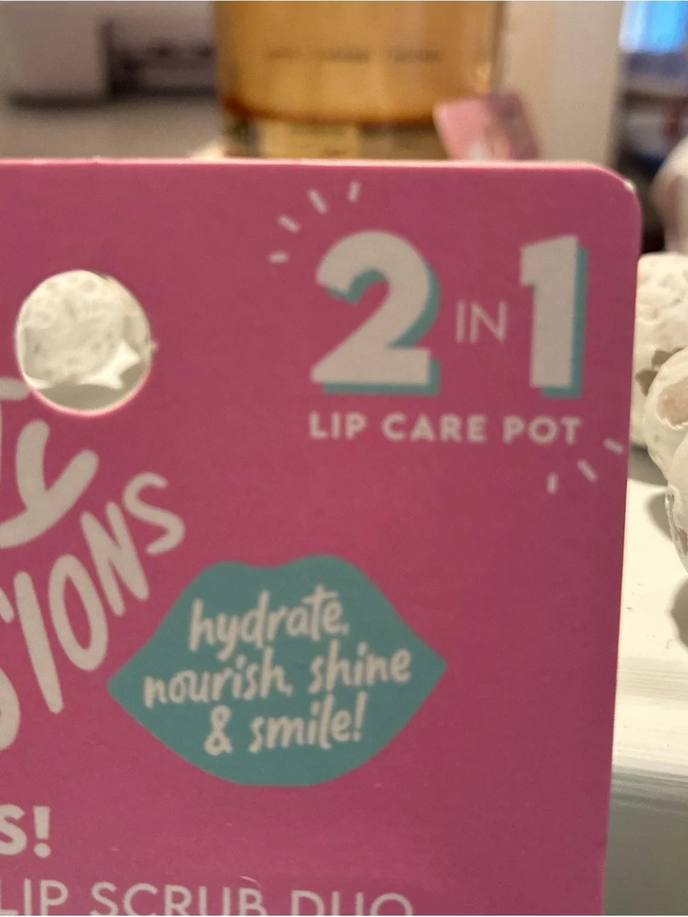 Impressions Kissy Lips! Lip Mask & Scrub Duo - Pink & Teal